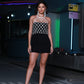 Nanyi Fashion fishnet diamond chain vest PO-V007