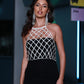 Nanyi Fashion fishnet diamond chain vest PO-V007